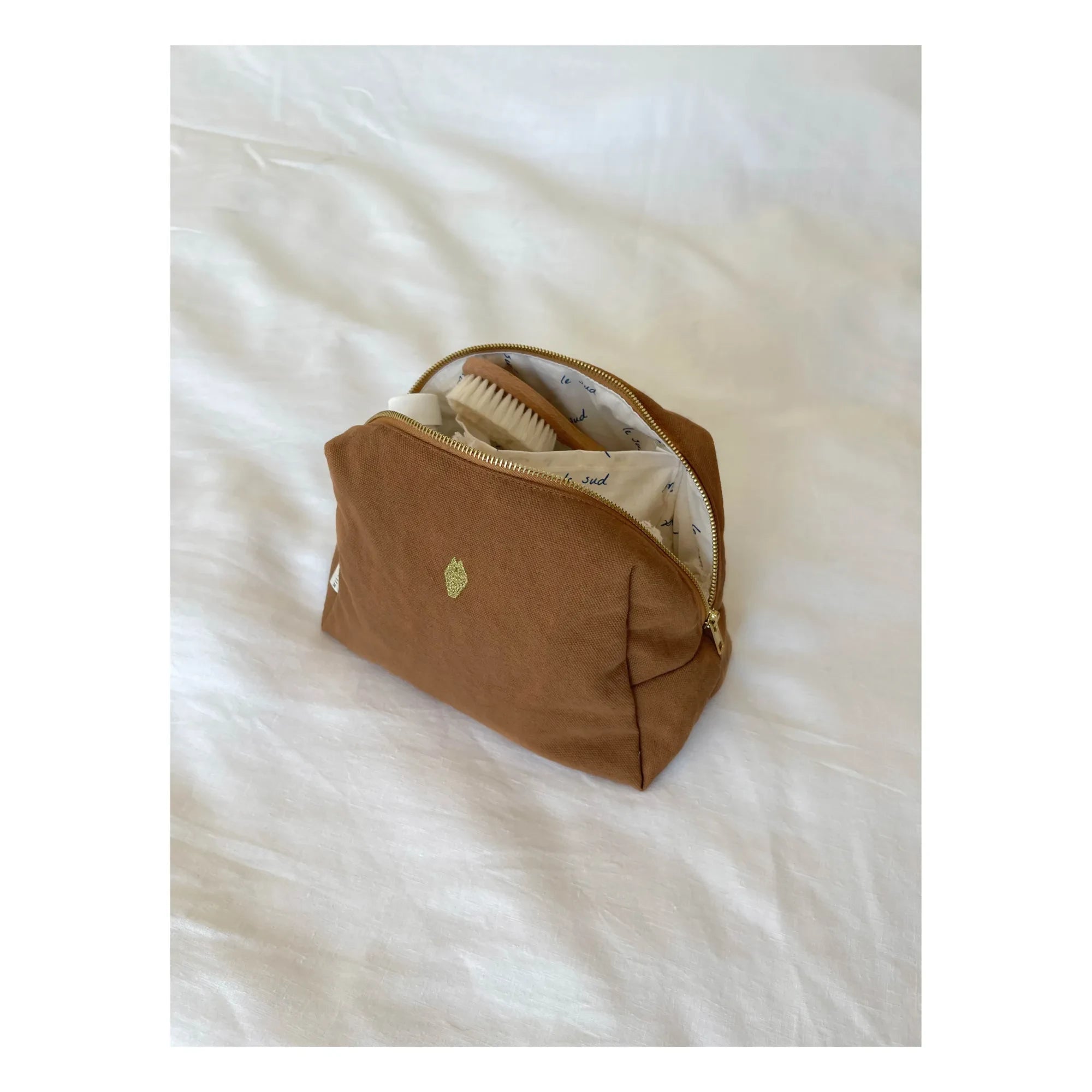 Milinane - Jade Cosmetic Bag | Camel