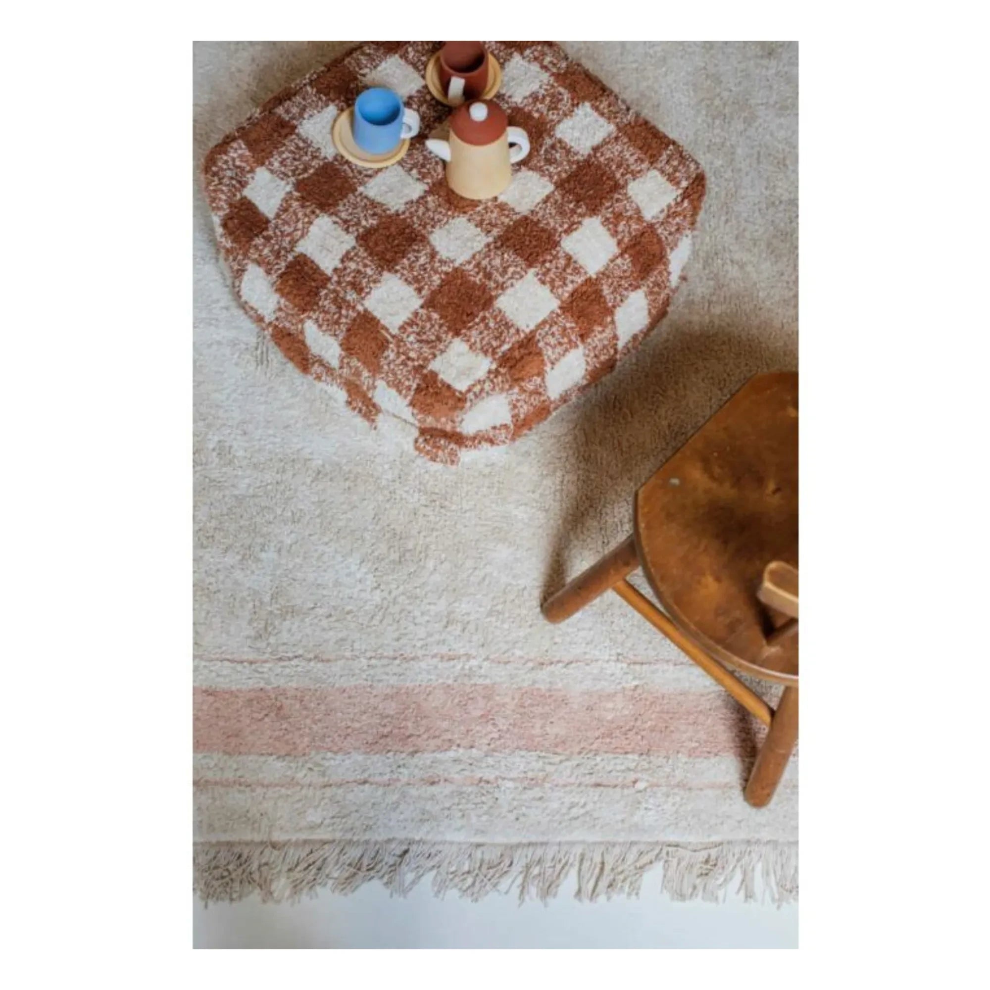 Lorena Canals - Vichy Pouf | Toffee