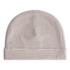 Gray Label - Organic Cotton Striped Beanie | Mauve