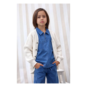 Lililotte - Victor organic cotton cardigan | Ecru