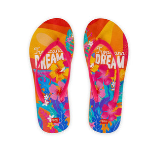 Legami - Size 40/41 Slim Tropicana Dream Flip Flops