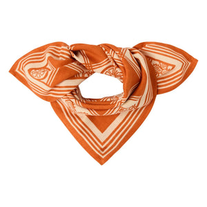 Apaches - Small Doll Damier Scarf | Orange