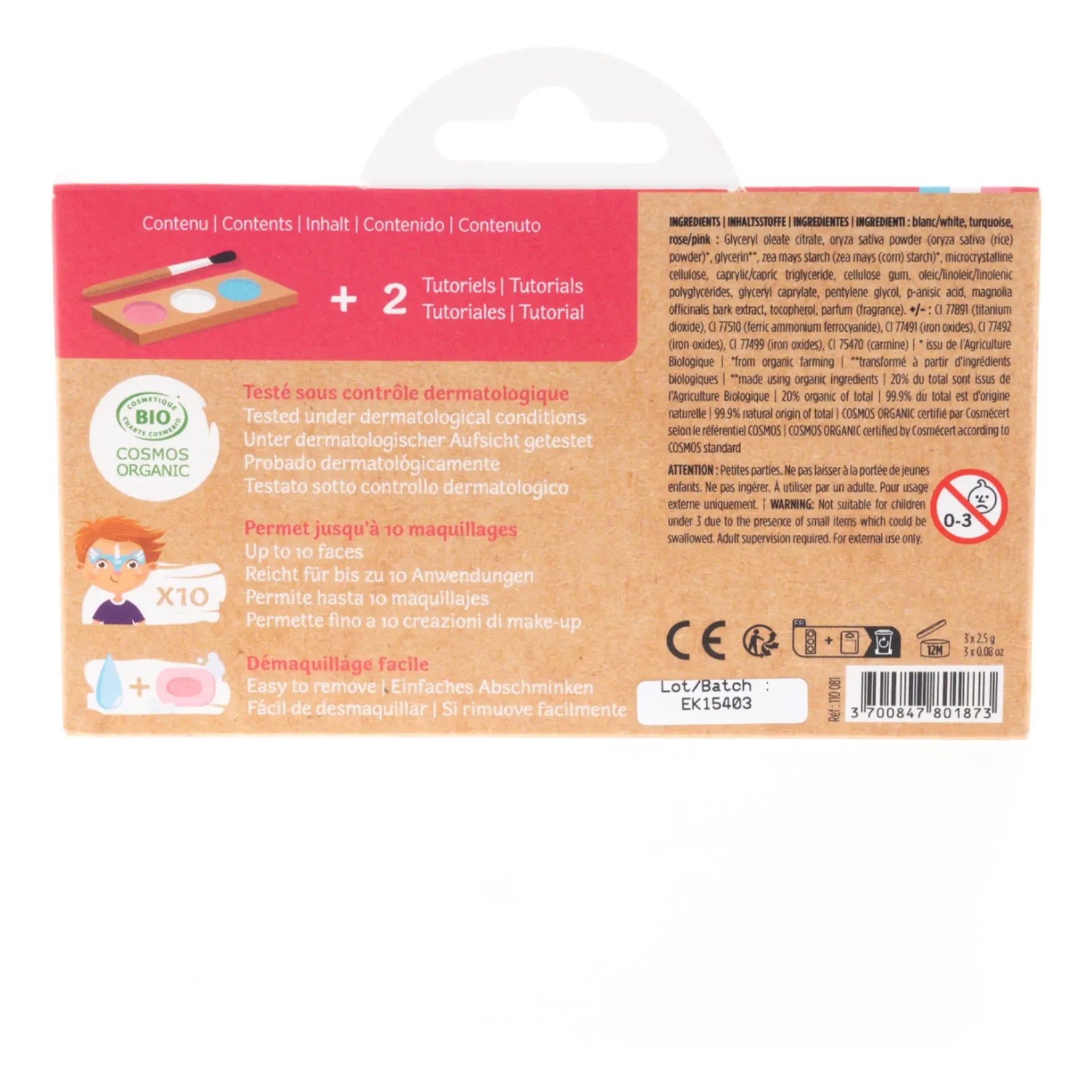 Namaki - Princess & Unicorn 3-Eyed Makeup Set | Pink
