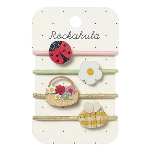 Rockahula Kids - 4-Piece Garden Hair Clip Set | White