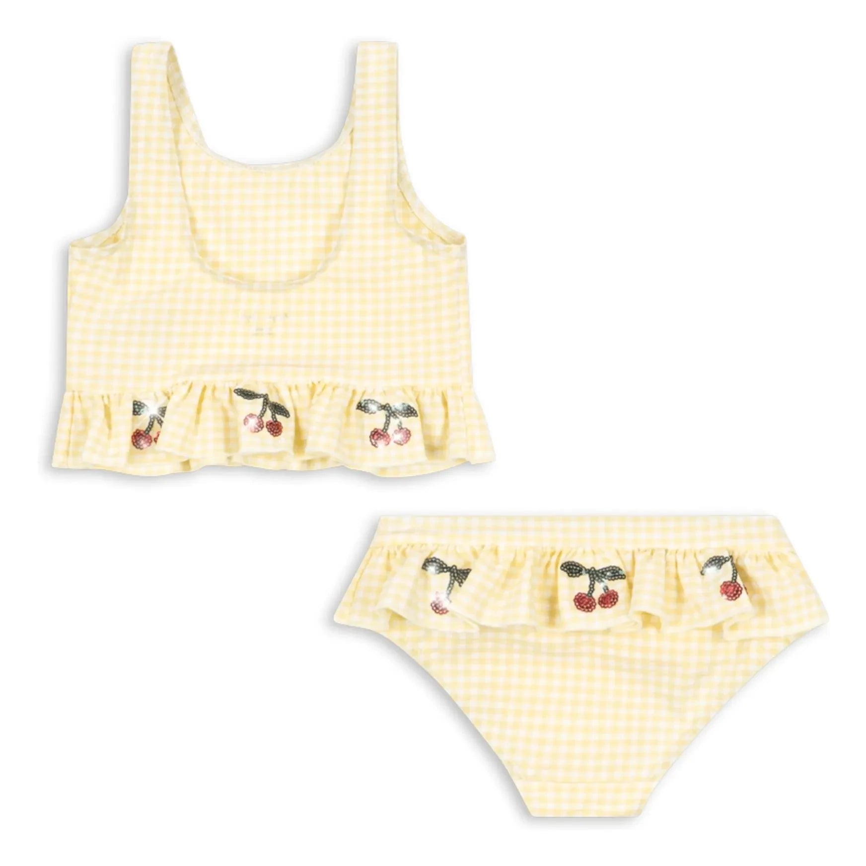 Konges Sløjd - Etta Patterned Swimsuit with Cherry | Yellow