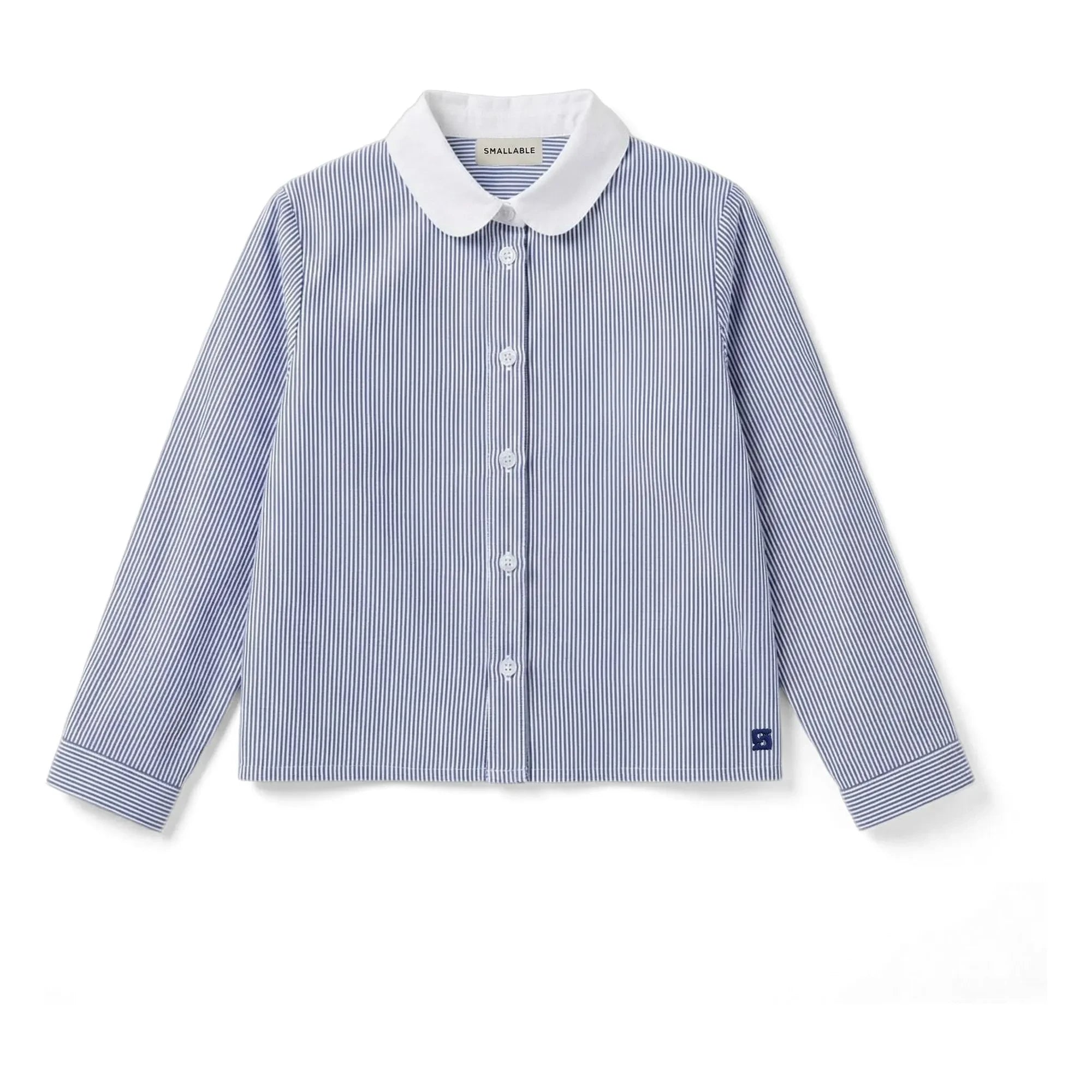 Smallable Kid - Clia Striped Shirt | Royal Blue