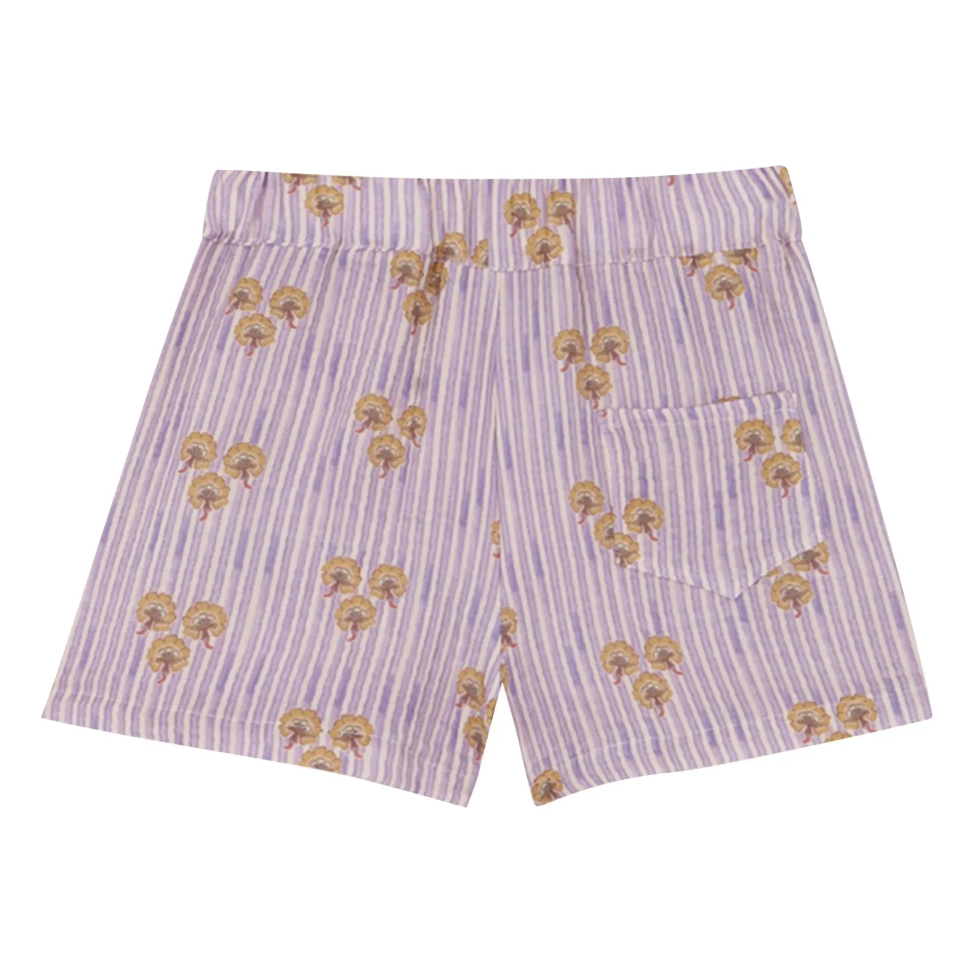birinit - Cinca Striped Organic Cotton Shorts | Mauve