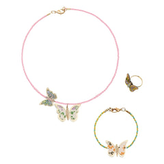 Mimi & Lula - Butterfly Jewelry Set | Pink