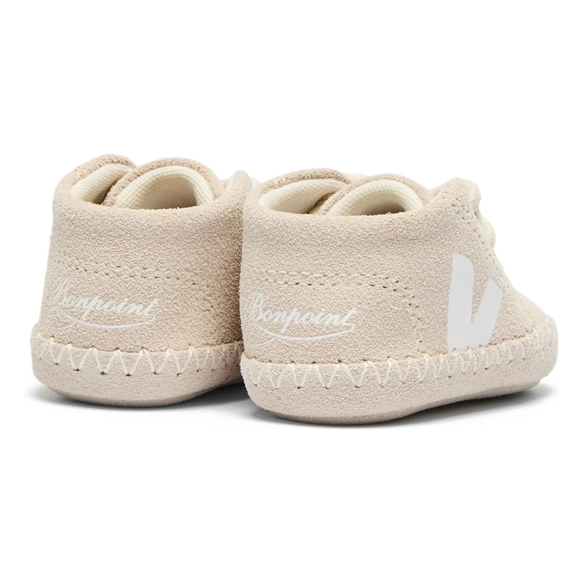 Veja - Veja x Bonpoint Baby Suede Lace-Up Sneakers | Beige