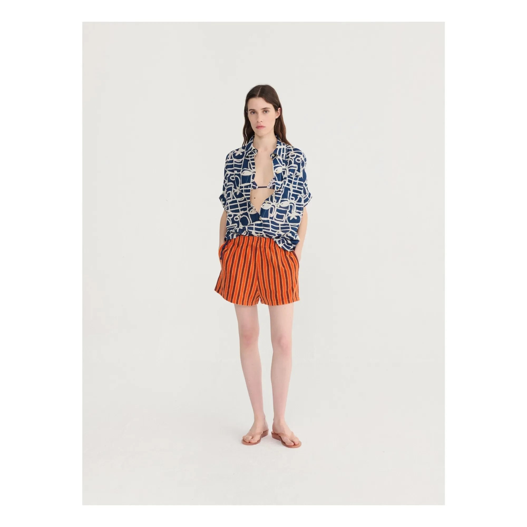 Bobo Choses - Cookery Festival Organic Cotton Shirt | Navy