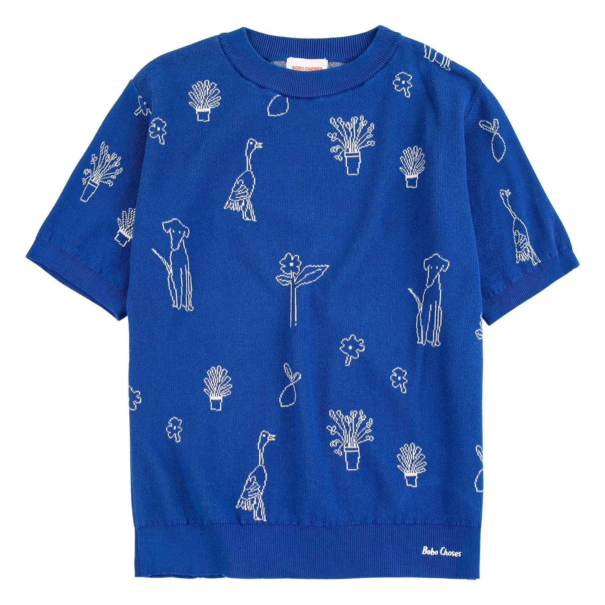 Bobo Choses - Summer Trip Organic Cotton Sweater | Blue