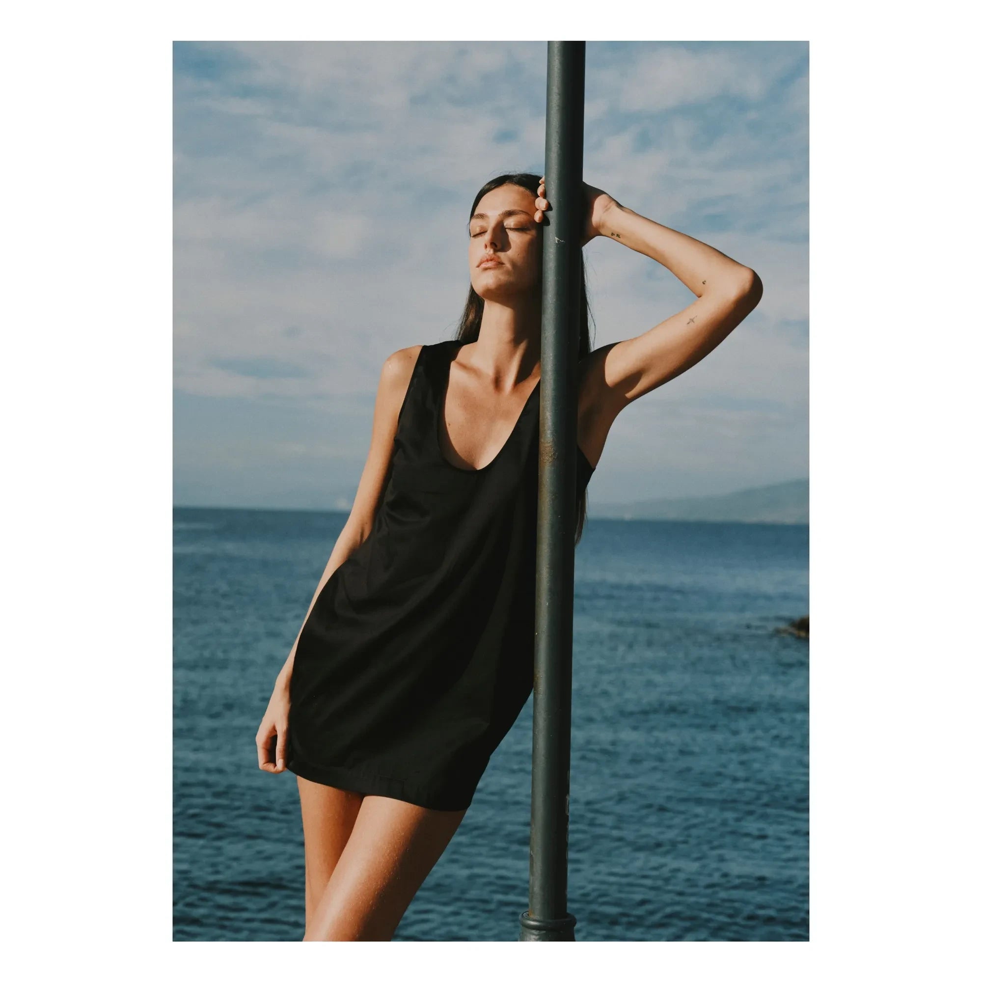 Vanessa Sposi - La Popeline Mini Elbise | Siyah