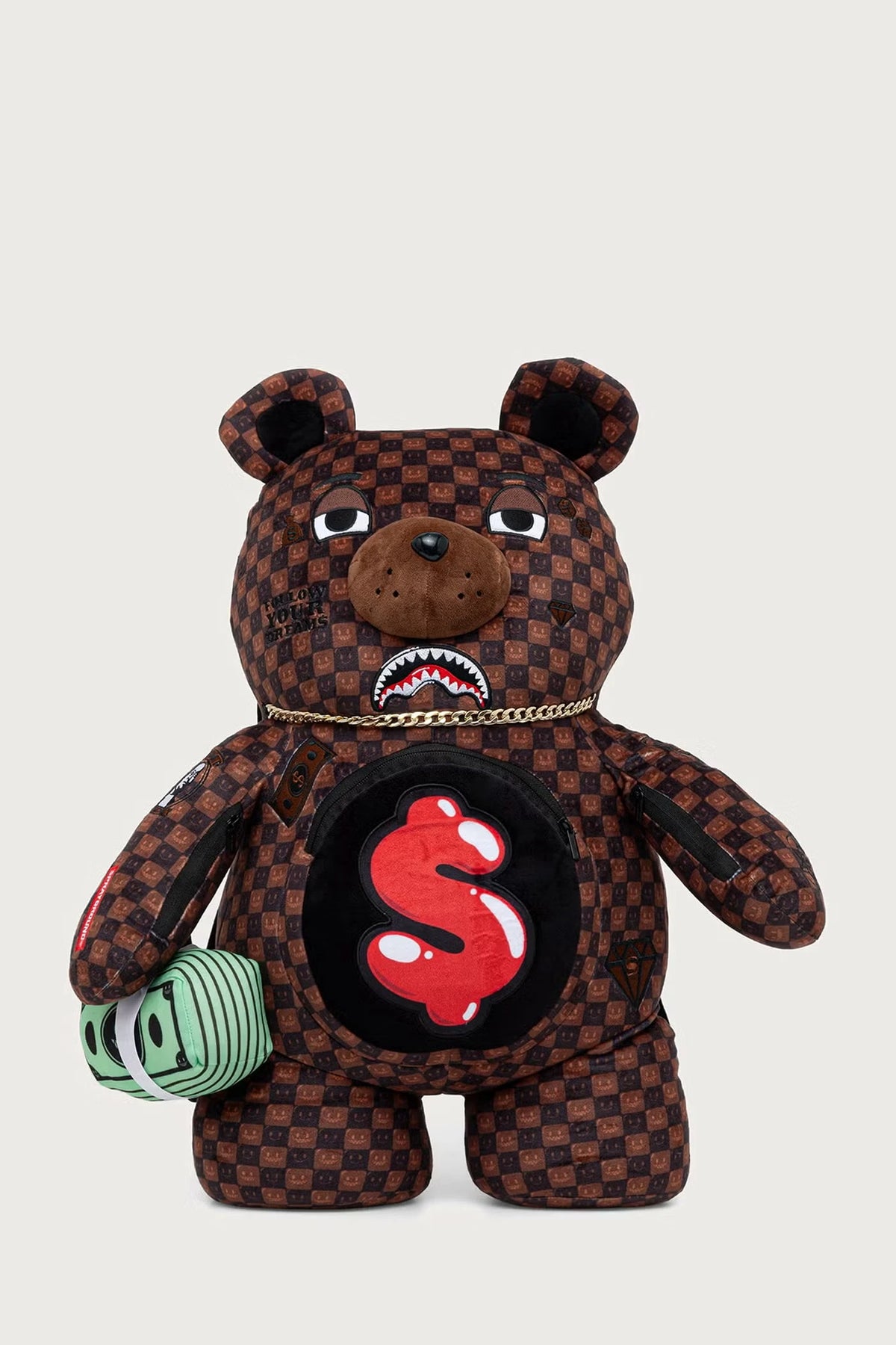 Sprayground - Brown Shark Backpack in Paris 910B9308NSZ