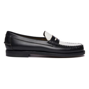 Sebago - Two-Tone Classic Moccasins | Black/White