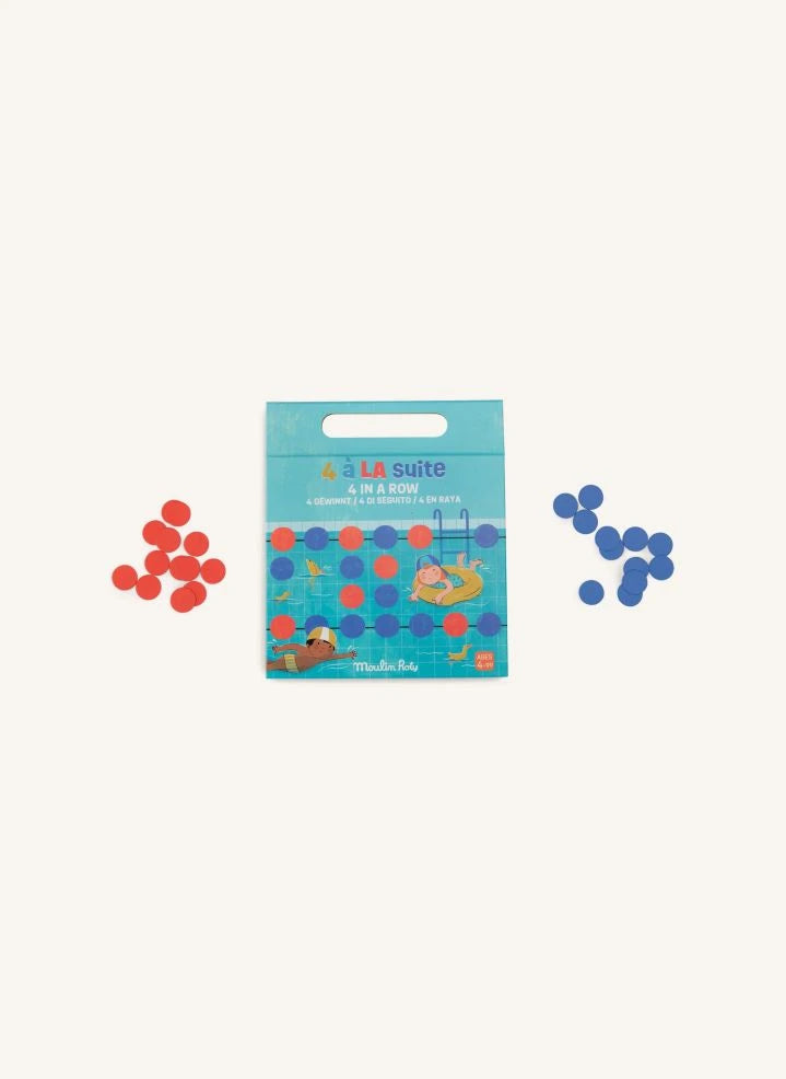 Moulin Roty - "4-Piece Row" Magnetic Game - Today is Wednesday