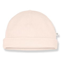 1+ in the family - Kai Ribbed Beanie | Beige Pink