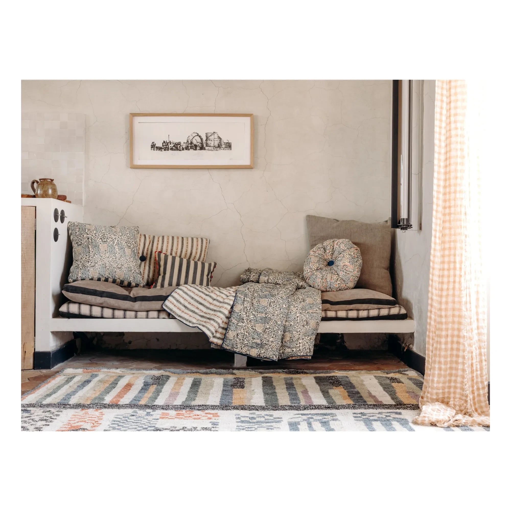 Le Monde Sauvage - Boréal London Pillow | Blue