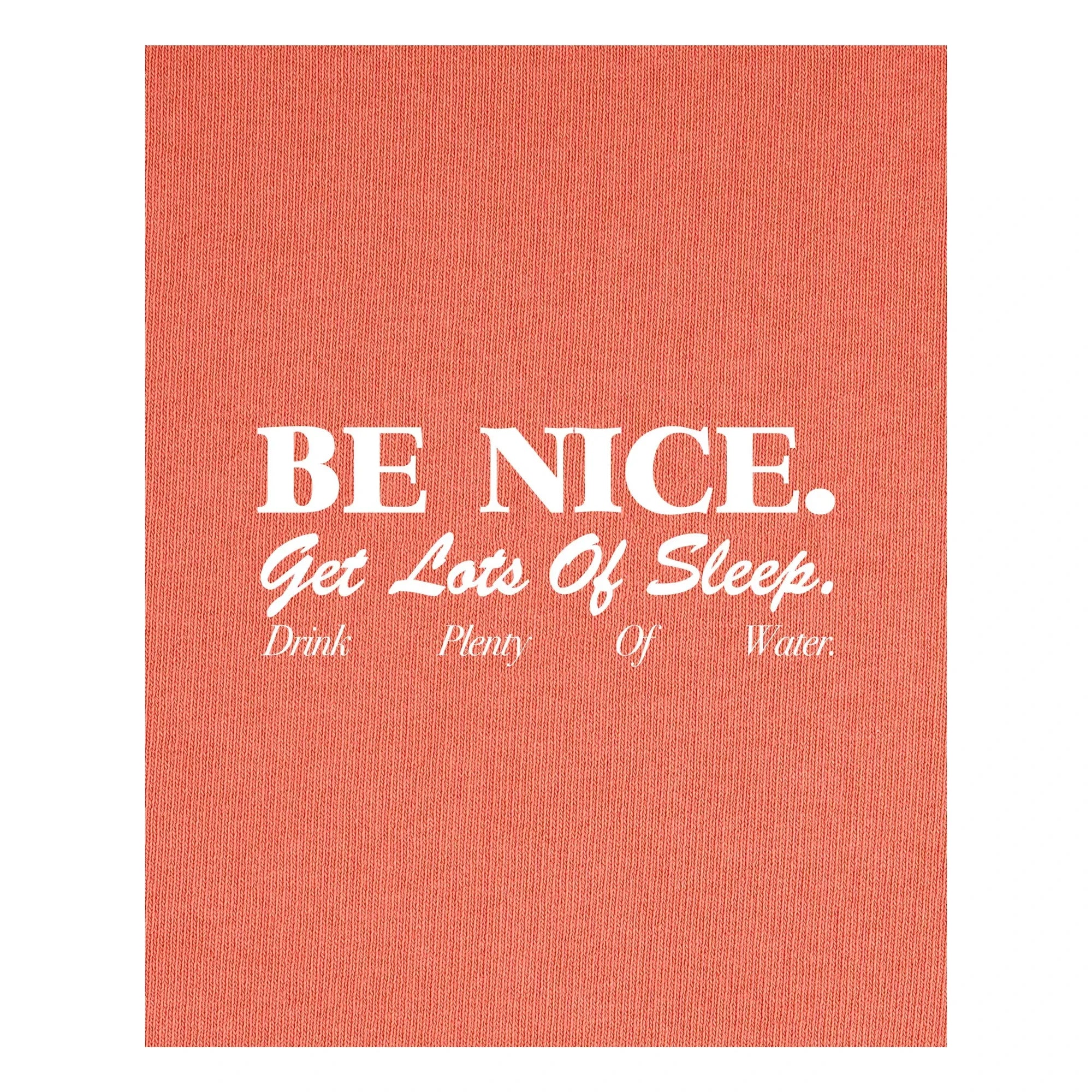 Sporty & Rich - Be Nice Tişört Geri dönüştürülmüş pamuk | Mercan