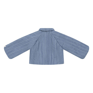 Donsje - Cyran Çizgili Ceket | Denim Mavisi