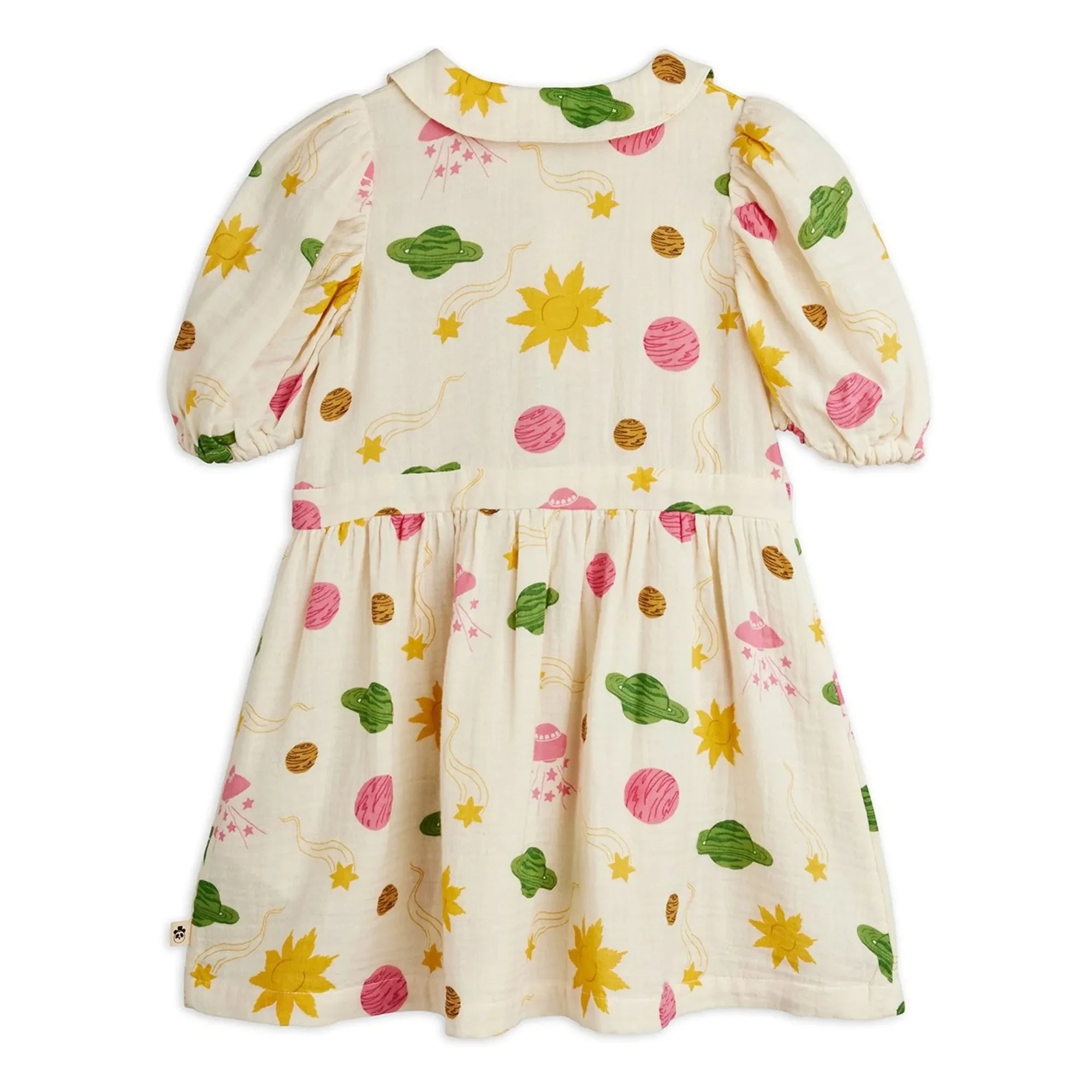 Mini Rodini - Organic cotton gauze dress | Ecru