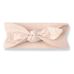 1+ in the family - Noa Knot Headband Seersucker | Beige Pink