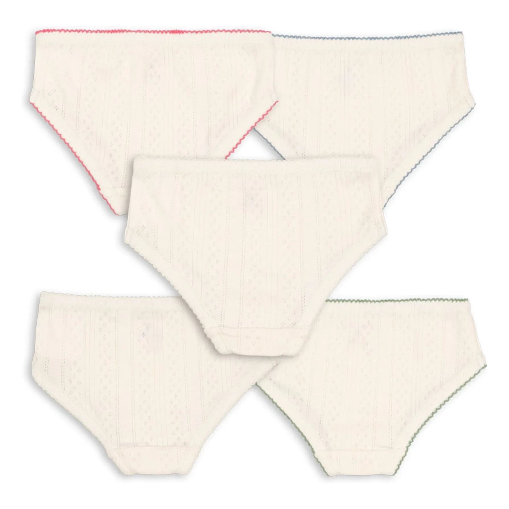 Konges Sløjd - 5-piece Minna Organic Cotton Underwear Set | Ecru