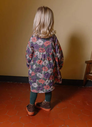 Studio Bohème - Vermont Floral Print Dress, Organic Cotton | Purple