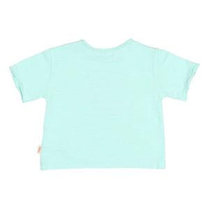 Búho - Ice Cream Print Organic Cotton T-Shirt | Aqua
