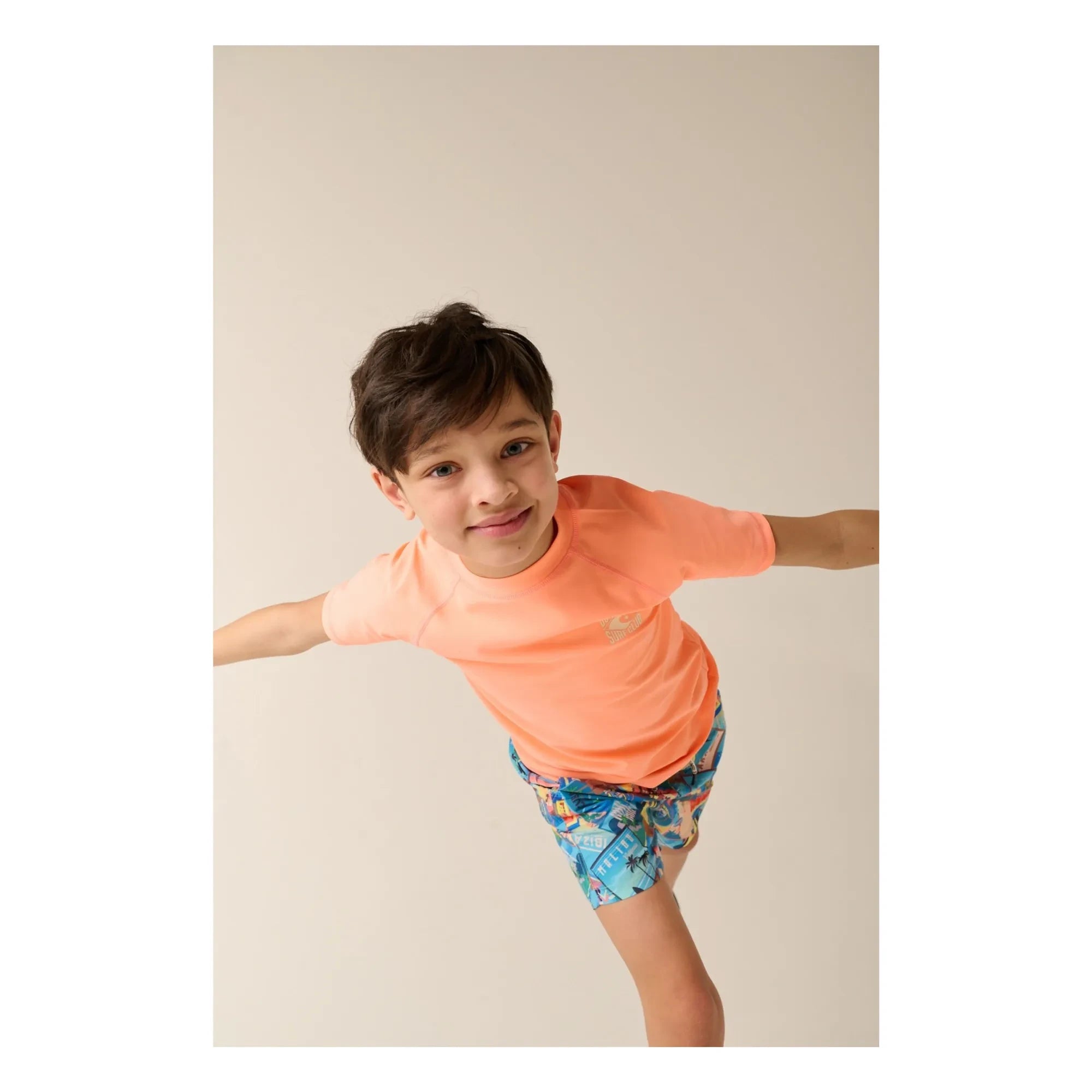 Tumble N'Dry - Piauí Recycled Fiber UV Protective Bath T-Shirt | Orange