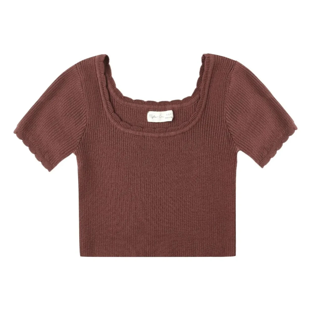 Rylee + Cru - Puffy Mini T-Shirt | Burgundy