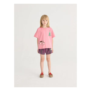 Bobo Choses - Striped Towel Shorts | Green