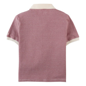 Gingersnaps - Alastor Striped Polo T-Shirt | Burgundy