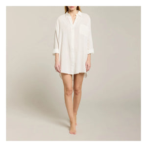 Maison Saint Julien - Port Miou Cotton Voile Dress | White