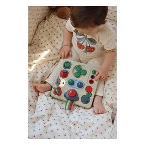Konges Sløjd - Minnie Hearts Organic Cotton Leggings | Ecru