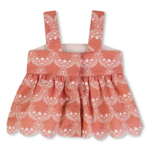 Chloé - Organic Cotton Top and Bloomer Set | Peach