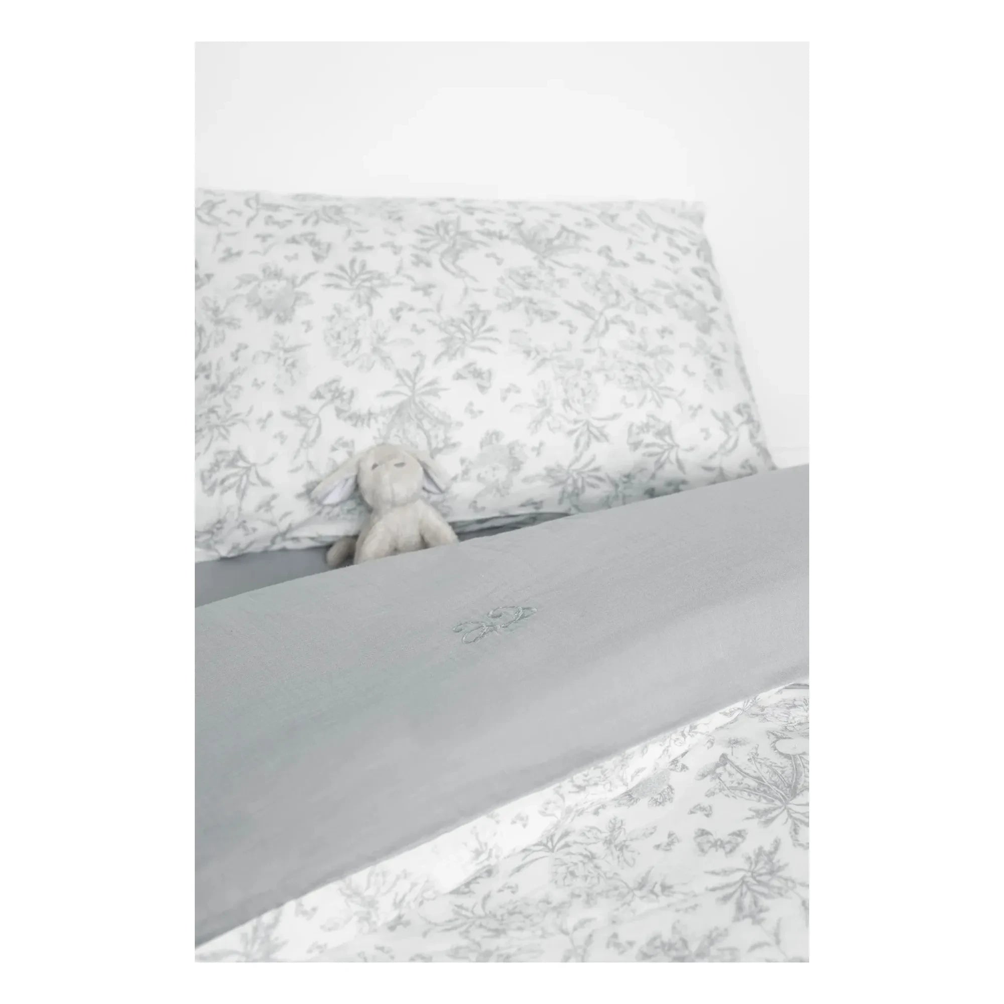 Tartine et Chocolat - Toile de Jouy Duvet Cover Set | Gray