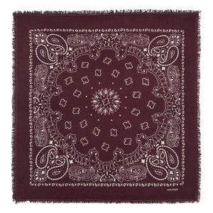 Kujten - Hachiko Cashmere Bandana | Bordeaux