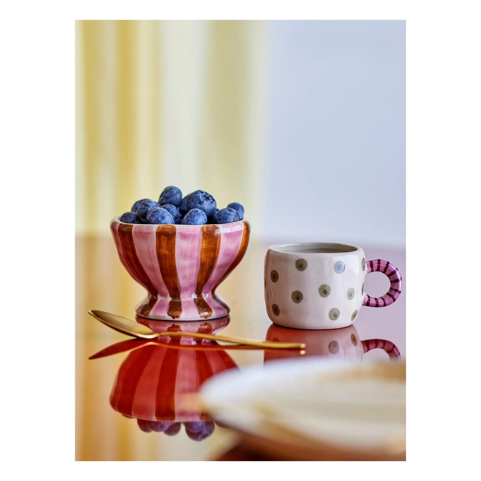 Bloomingville - Nini Stoneware Bowl | Pink