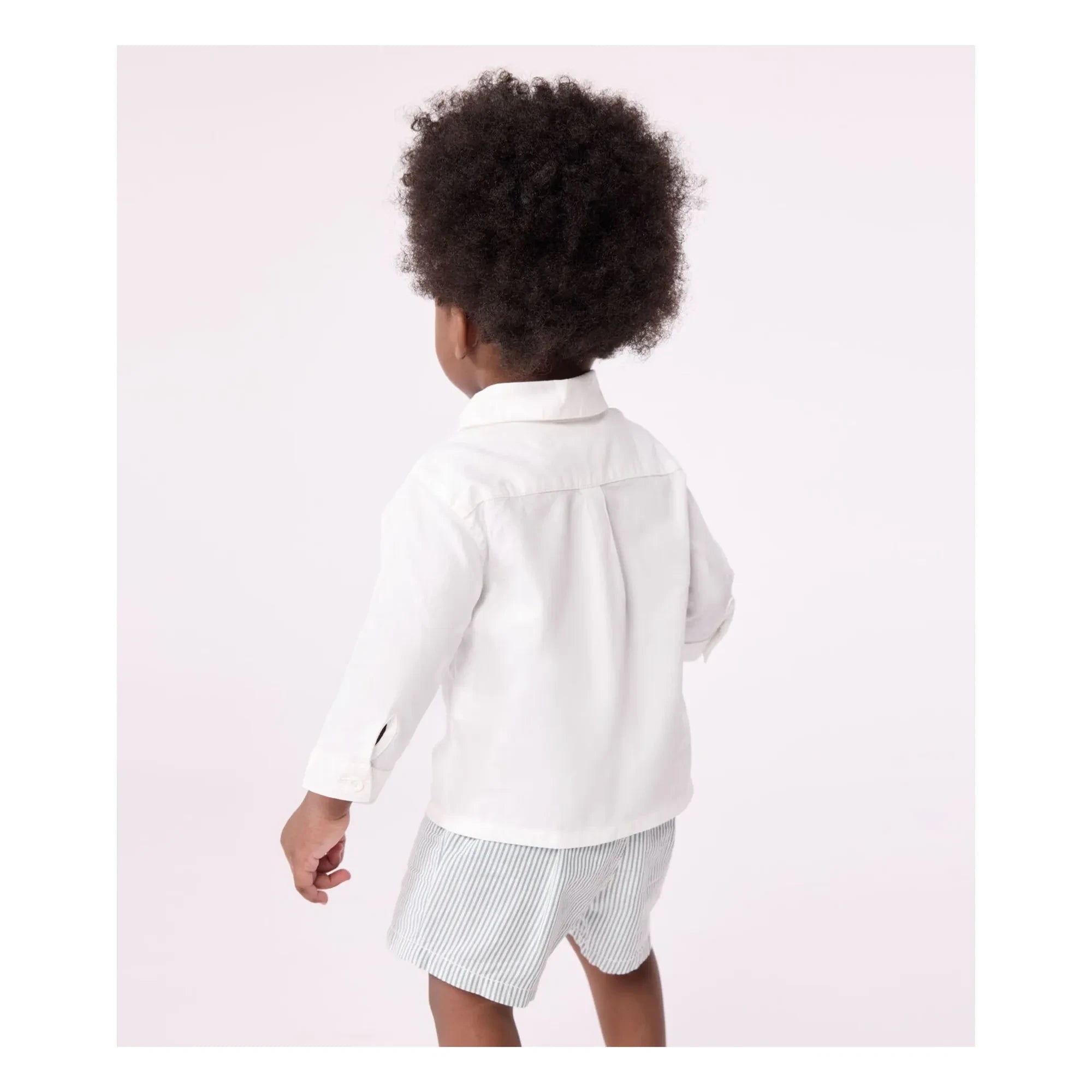 Petit Bateau - Bapteme Organik Pamuk Gömlek | Beyaz