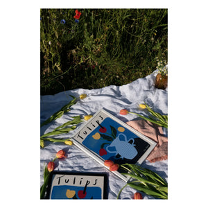 Rose England - Tulip Poster | Blue