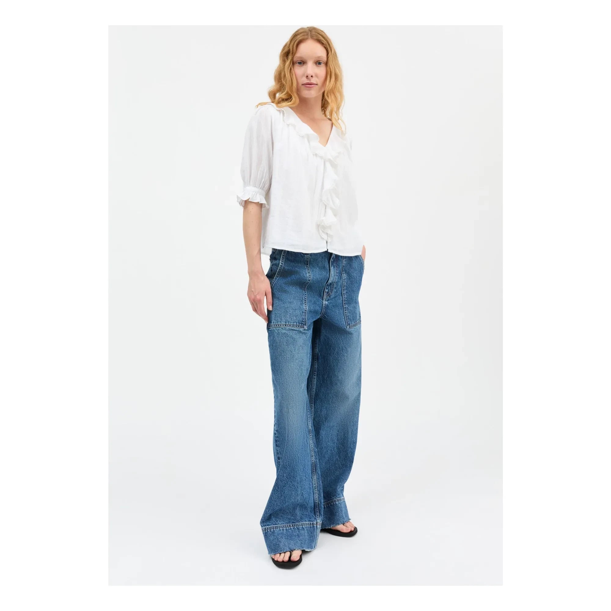 Skall Studio - Clea Cotton Blouse | White