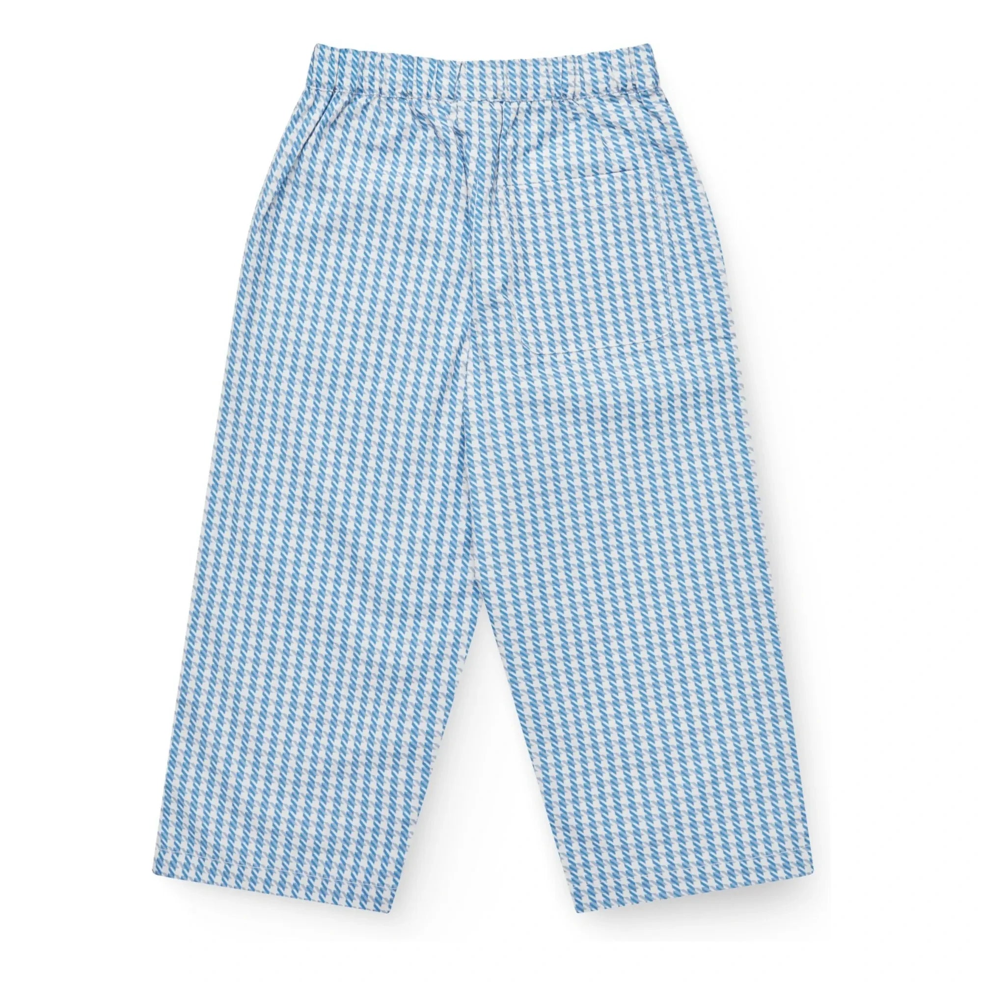 Copenhagen Colors - Pied de Poule organic cotton trousers | Blue