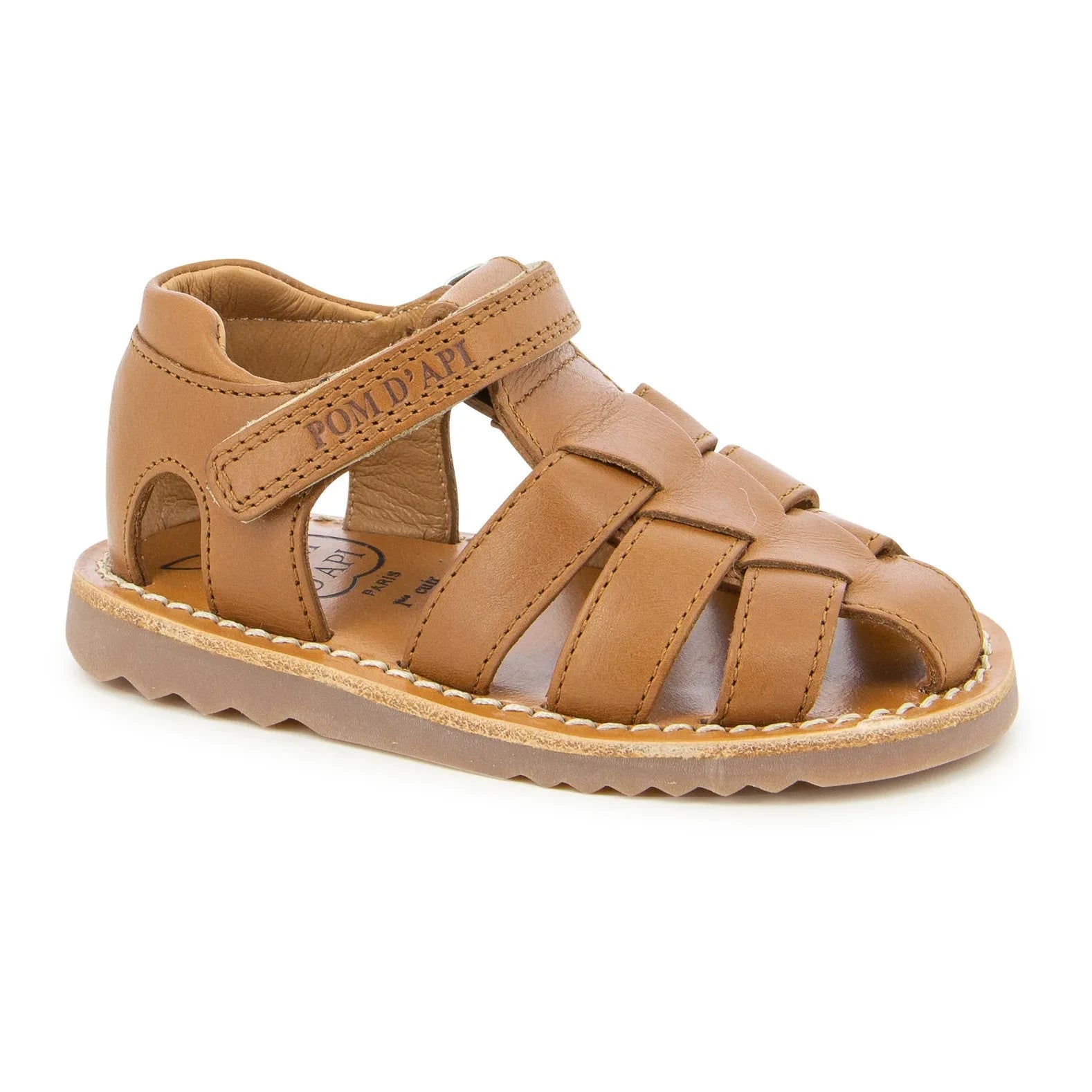 Pom d'Api - Waff Papy Sandalet | Camel