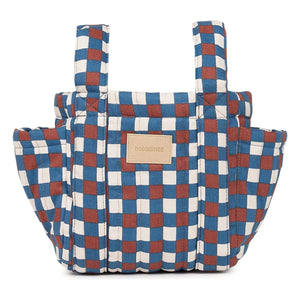 Nobodinoz - Hyde Park Mosaic Baby Stroller Organizer Bag | Blue