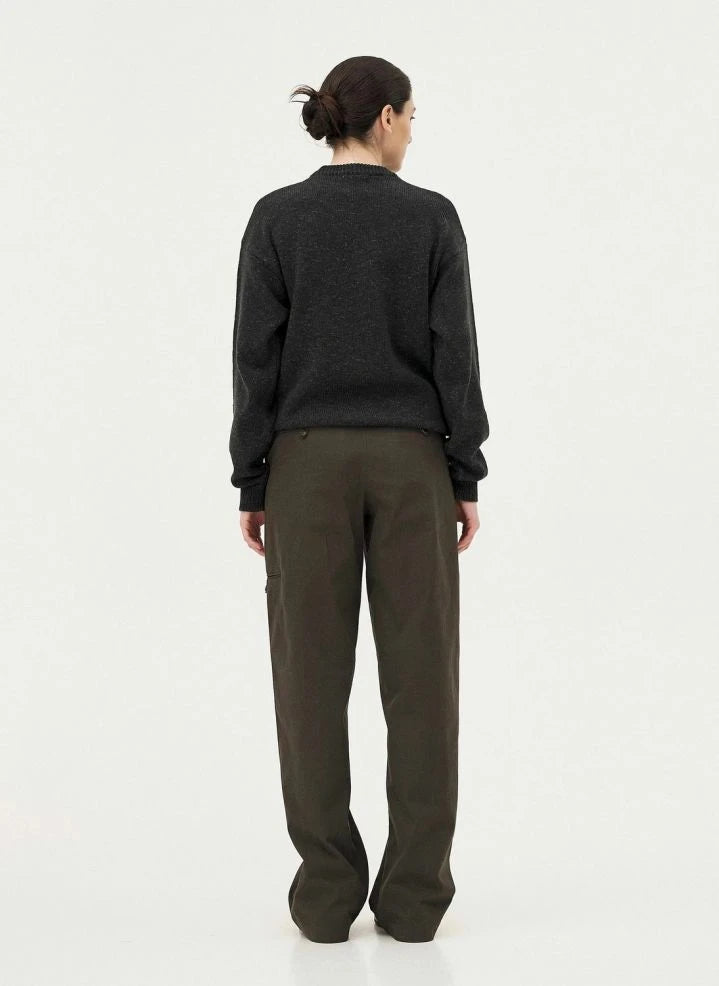 Noyoco - Malmo Merino Wool Sweater | Khaki