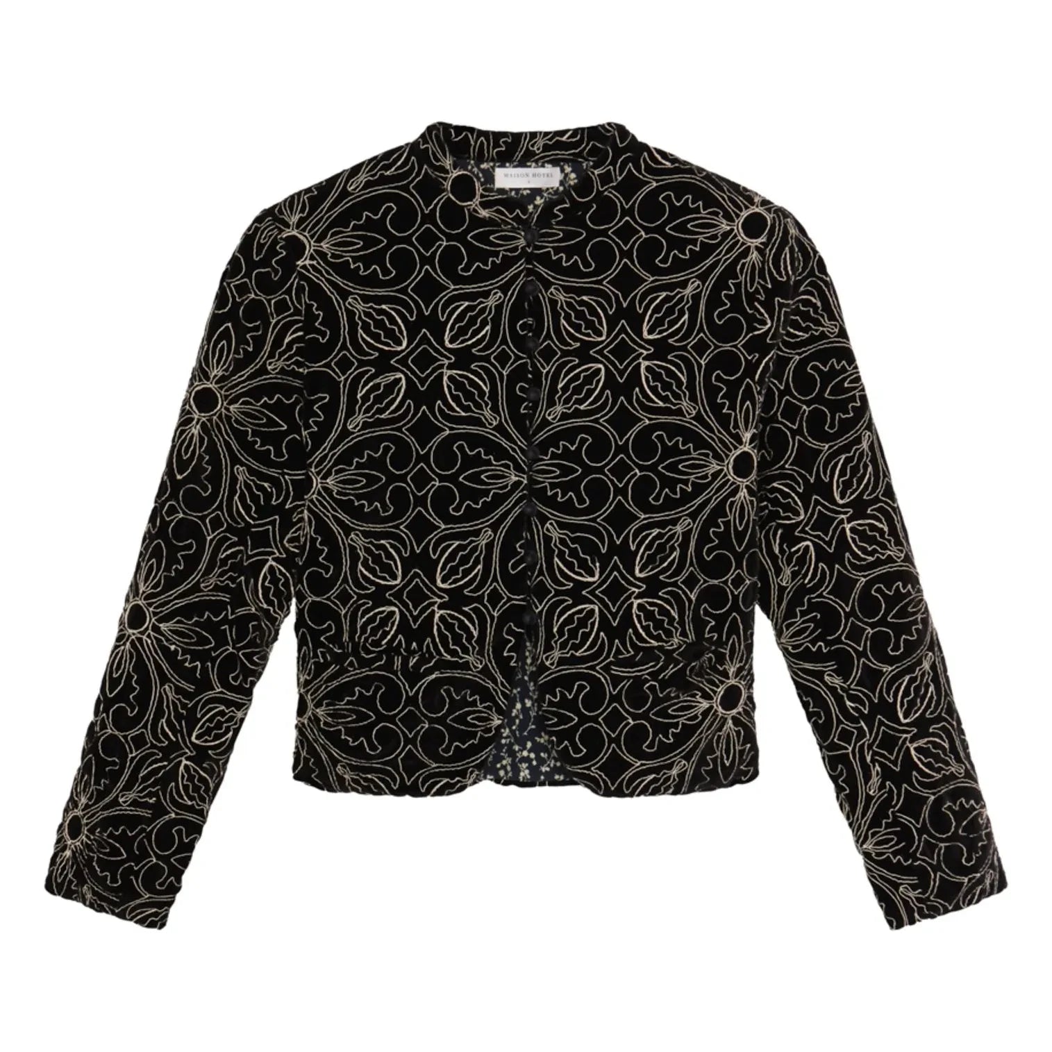 Maison Hotel - Night Lilly Odette Kadife Ceket | Siyah