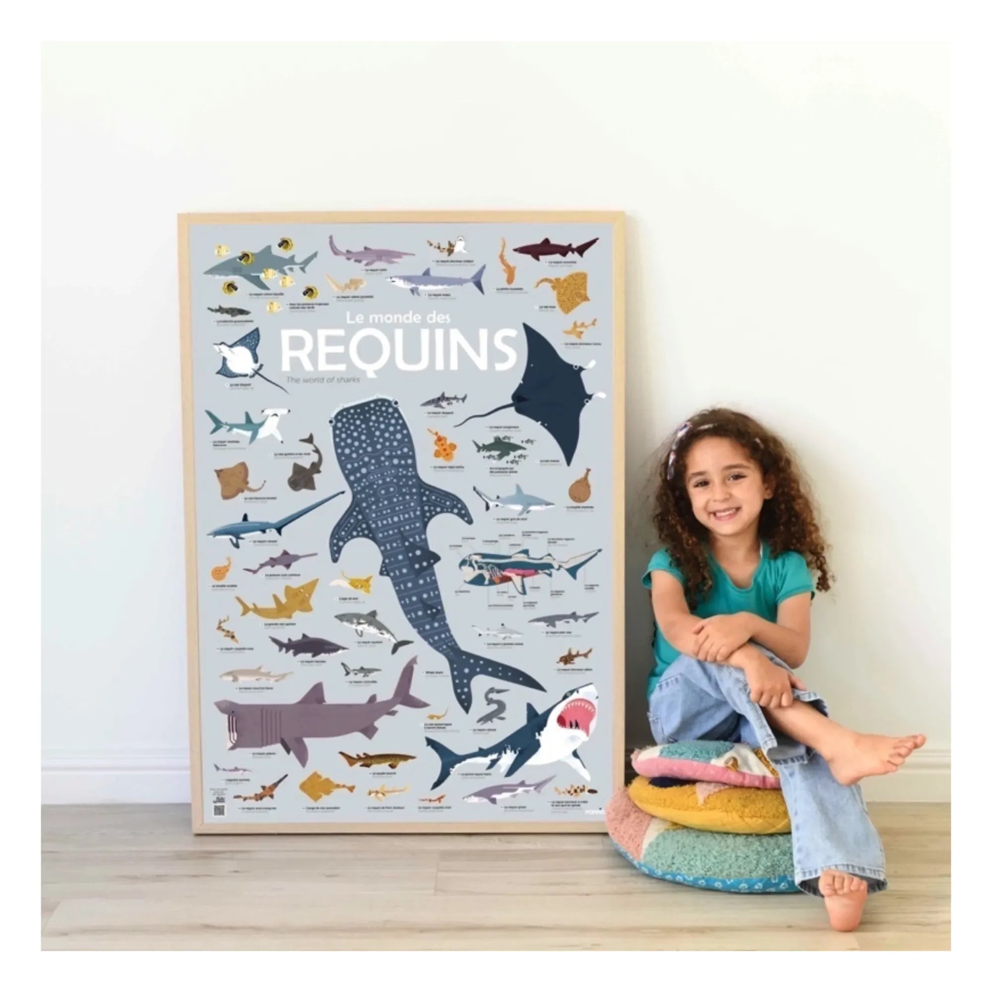 Poppik - Sharks Poster Stickers