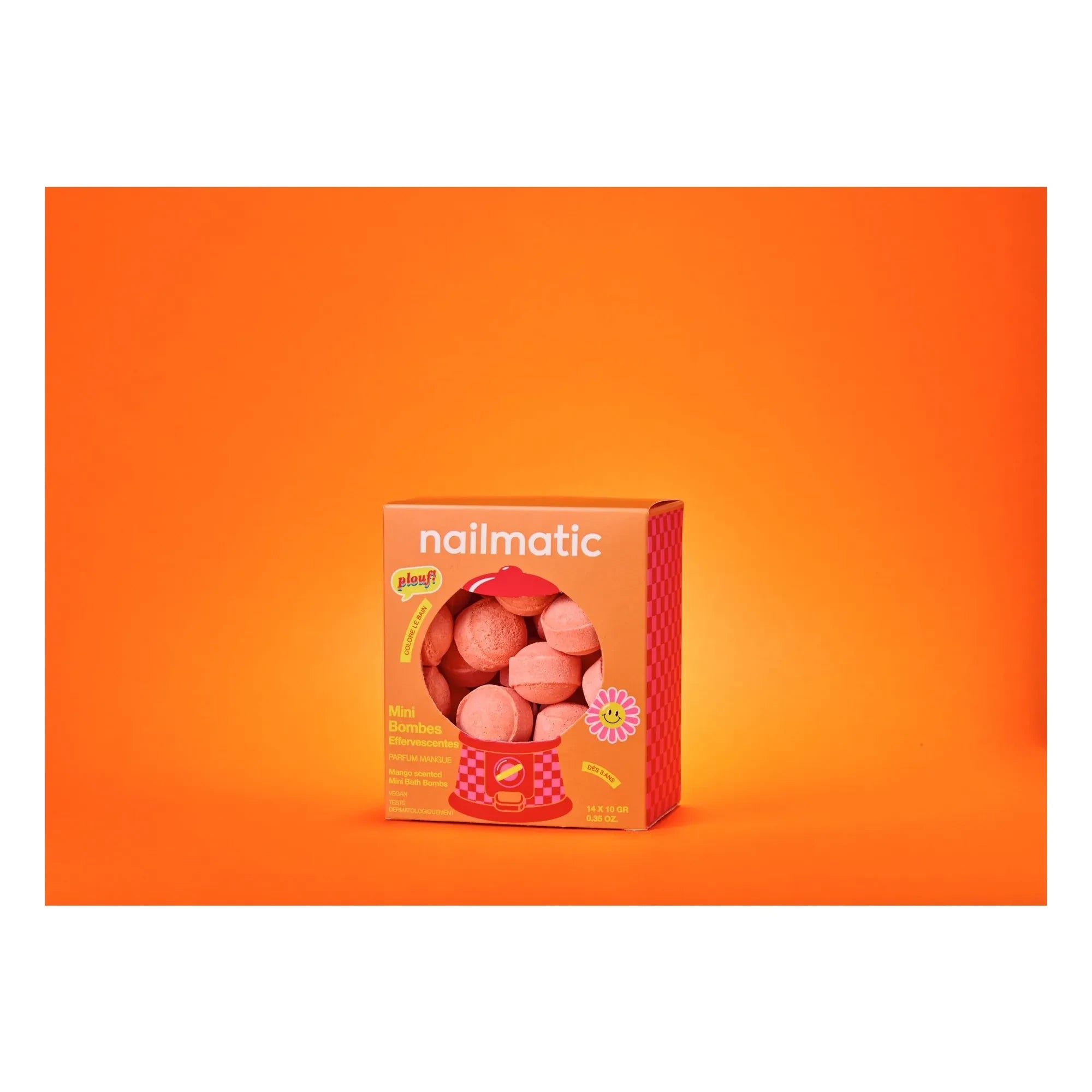 Nailmatic Kids - Sweet Mango Mini Effervescent Bath Beads - Set of 14