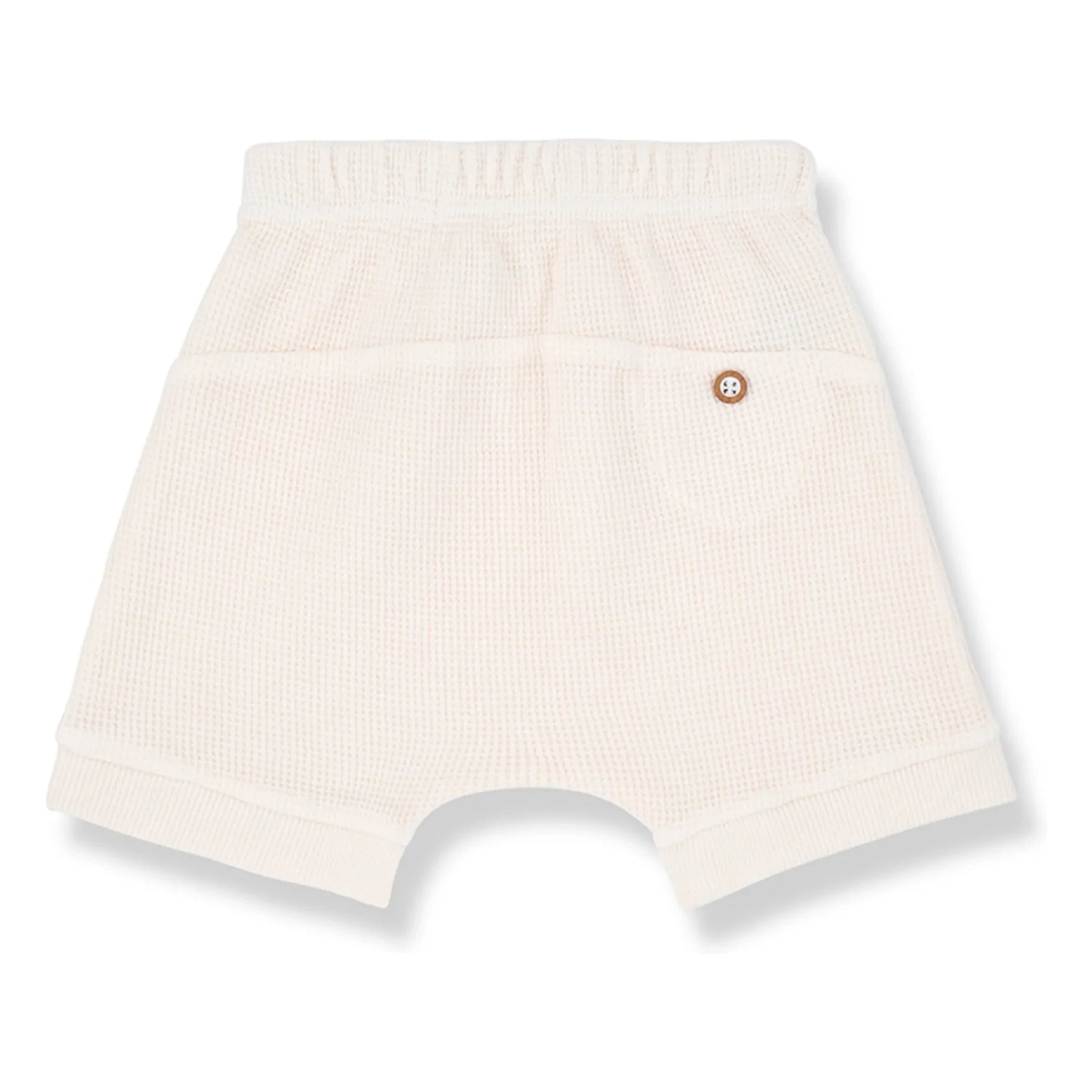 1+ in the family - Sime Waffle Shorts | Ecru