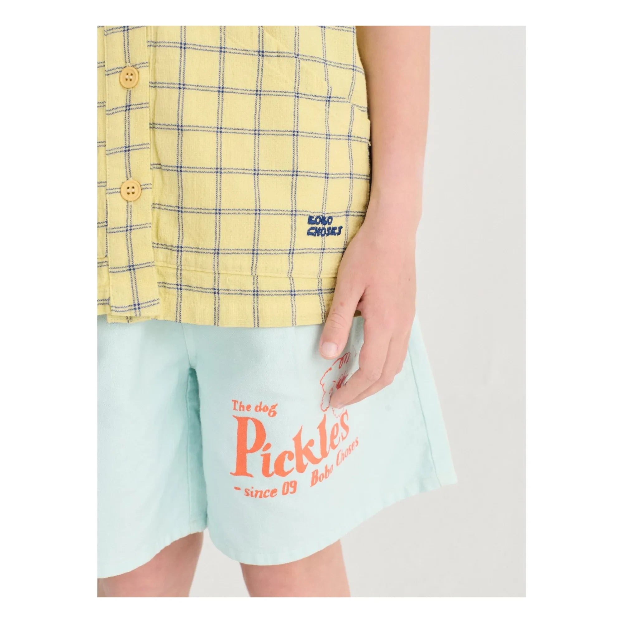 Bobo Choses - Organic Cotton Plaid Shirt | Yellow